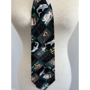VTG 1993 Silk Novelty Tie - Law Firm - Politics Funny Tie. Nicole Miller